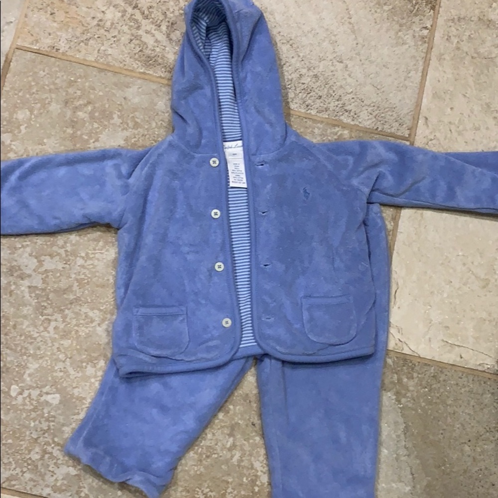 Ralph Lauren two piece blue outfit size 9months